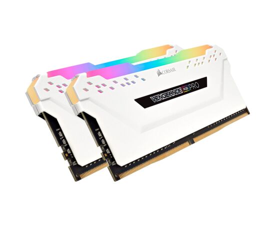 Модуль пам'яті для комп'ютера DDR4 32GB (2x16GB) 3200 MHz Vengeance RGB PRO SL Corsair (CMH32GX4M2E3200C16W), зображення 3 Модуль пам'яті для комп'ютера DDR4 32GB (2x16GB) 3200 MHz Vengeance RGB PRO SL Corsair (CMH32GX4M2E3200C16W), зображення 3