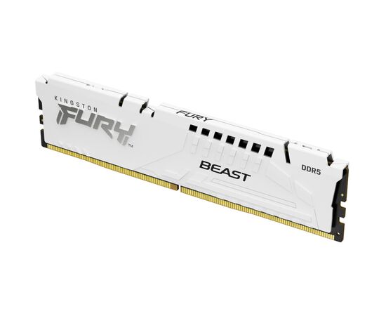 Модуль памяти для компьютера DDR5 16GB 6000 MHz Beast EXPO White Kingston Fury (ex.HyperX) (KF560C36BWE-16), изображение 3 Модуль памяти для компьютера DDR5 16GB 6000 MHz Beast EXPO White Kingston Fury (ex.HyperX) (KF560C36BWE-16), изображение 3