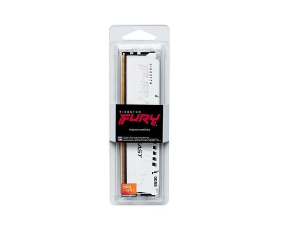Модуль памяти для компьютера DDR5 16GB 6000 MHz Beast EXPO White Kingston Fury (ex.HyperX) (KF560C36BWE-16), изображение 4 Модуль памяти для компьютера DDR5 16GB 6000 MHz Beast EXPO White Kingston Fury (ex.HyperX) (KF560C36BWE-16), изображение 4