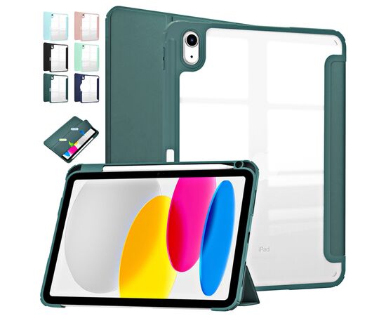 Чехол для планшета BeCover Soft Edge BeCover Apple iPad 10.9" 2022 Dark Green (709182), изображение 3 Чехол для планшета BeCover Soft Edge BeCover Apple iPad 10.9" 2022 Dark Green (709182), изображение 3