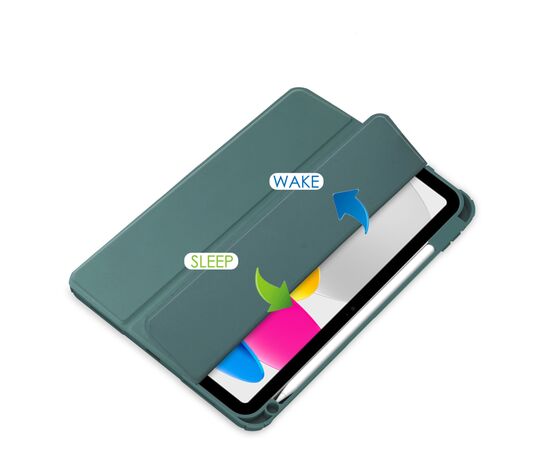 Чехол для планшета BeCover Soft Edge BeCover Apple iPad 10.9" 2022 Dark Green (709182), изображение 6 Чехол для планшета BeCover Soft Edge BeCover Apple iPad 10.9" 2022 Dark Green (709182), изображение 6