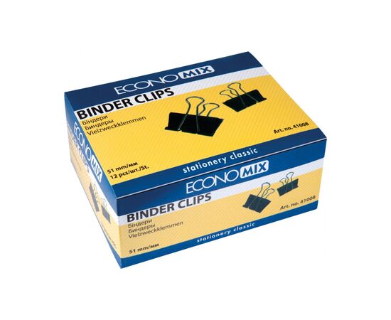 Биндер металлический Economix 51 мм 12 шт (E41008)