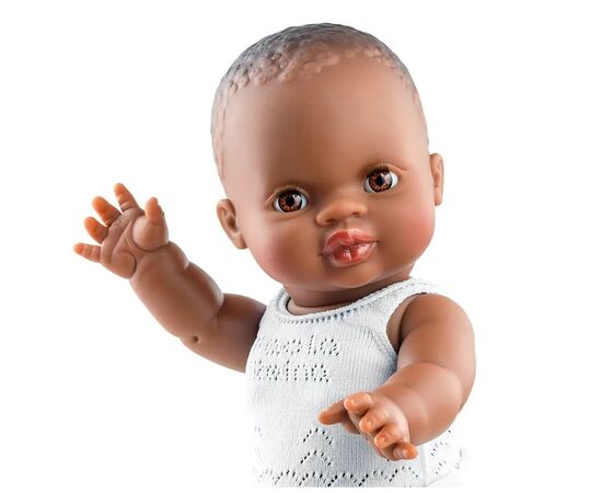 Пупс Paola Reina велика мулатка в піжамі, без коробки (34004), зображення 2 Пупс Paola Reina велика мулатка в піжамі, без коробки (34004), зображення 2