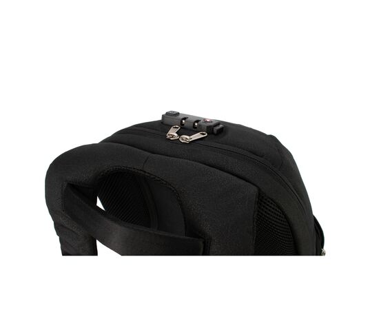 Рюкзак школьный Optima 18.5" USB Anti-Theft унисекс 0.7 кг 16-25 л Черный (O96917-01), изображение 6 Рюкзак школьный Optima 18.5" USB Anti-Theft унисекс 0.7 кг 16-25 л Черный (O96917-01), изображение 6