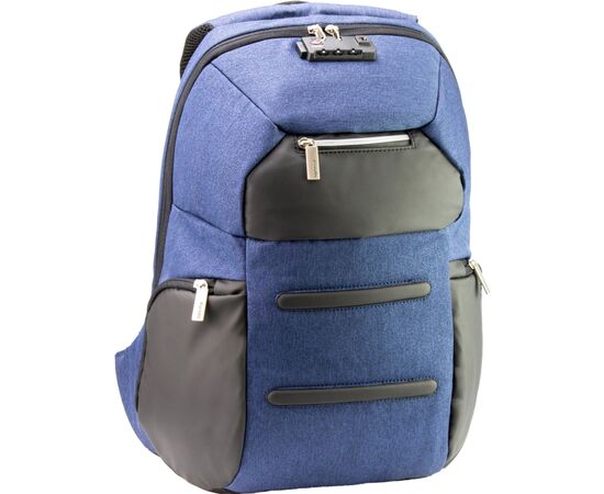 Рюкзак школьный Optima 18.5" USB Anti-Theft унисекс 0.7 кг 16-25 л (O96917-02)