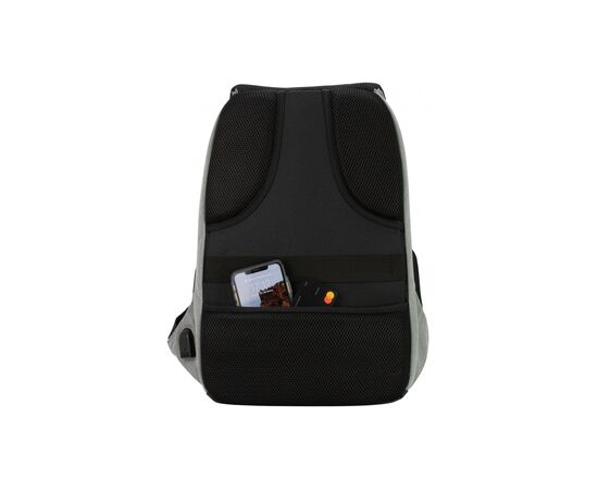 Рюкзак школьный Optima 18.5" USB Anti-Theft унисекс 0.7 кг 16-25 л Серый (O96917-03), изображение 2 Рюкзак школьный Optima 18.5" USB Anti-Theft унисекс 0.7 кг 16-25 л Серый (O96917-03), изображение 2