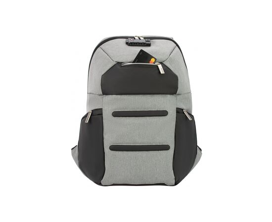 Рюкзак школьный Optima 18.5" USB Anti-Theft унисекс 0.7 кг 16-25 л Серый (O96917-03), изображение 4 Рюкзак школьный Optima 18.5" USB Anti-Theft унисекс 0.7 кг 16-25 л Серый (O96917-03), изображение 4