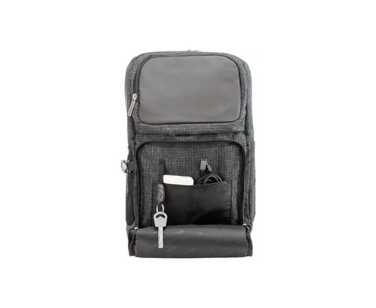Рюкзак школьный Optima 18.5" Techno мужской 0.7 кг 6-15 л Серый (O96915-01), изображение 2 Рюкзак школьный Optima 18.5" Techno мужской 0.7 кг 6-15 л Серый (O96915-01), изображение 2