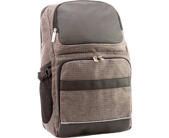 Рюкзак школьный Optima 18.5" Techno мужской 0.7 кг 6-15 л Светло-коричневый (O96915-02)
