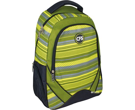 Рюкзак шкільний Cool For School 43x29x15 см, 16-25 л, поліестер, зелений (CF86491)
