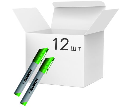 Маркер KORES для флипчартов XF1 1-3 мм, зеленый (K21305)