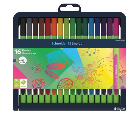 Лайнер Schneider набор разноцветных LINE-UP 16 цветов (S191092)