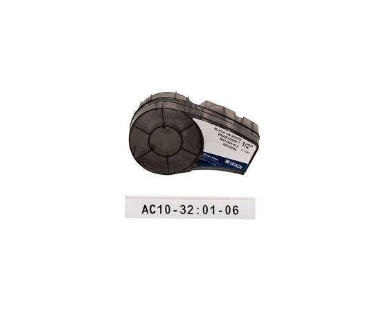 Стрічка для принтера етикеток Brady M21-500-414 BradyGrip, 12.7мм х 3.05м, black on white, Velcro (151515)