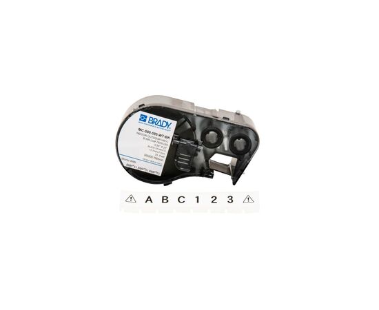 Лента для принтера этикеток Brady MC-500-595-WT-BK 12,70мм х 7,62м, black on white, vinyl (143371)