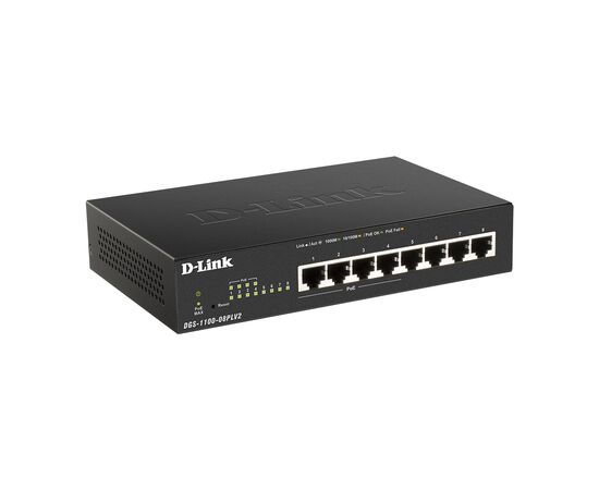 Коммутатор сетевой D-Link DGS-1100-08PLV2, изображение 2 Коммутатор сетевой D-Link DGS-1100-08PLV2, изображение 2