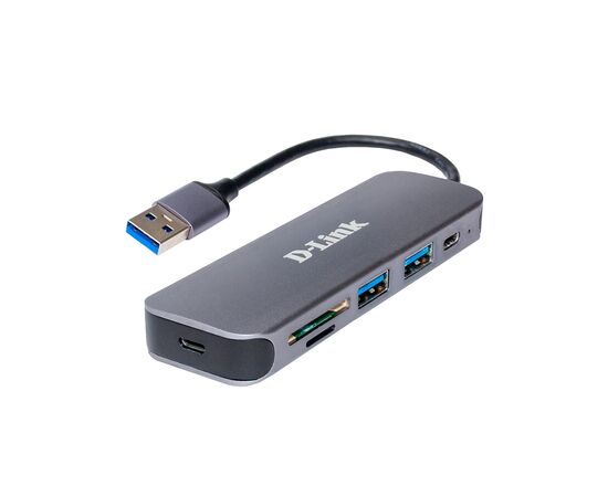 Концентратор D-Link DUB-1325 2xUSB3.0, 1xUSB TypeC, 1xSD, 1x-microSD, USB 3.0 (DUB-1325)