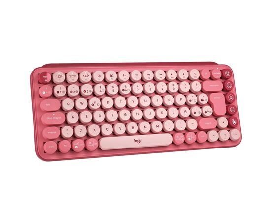 Клавиатура Logitech POP Keys Wireless Mechanical Keyboard UA Rose (920-010737), изображение 2 Клавиатура Logitech POP Keys Wireless Mechanical Keyboard UA Rose (920-010737), изображение 2