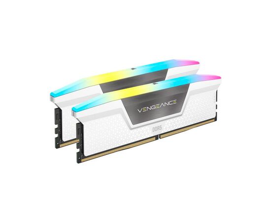 Модуль памяти для компьютера DDR5 32GB (2x16GB) 5600 MHz Vengeance RGB Corsair (CMH32GX5M2B5600C36WK)