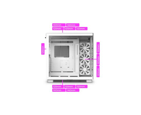Корпус NZXT H9 Elite Edition White (CM-H91EW-01), изображение 8 Корпус NZXT H9 Elite Edition White (CM-H91EW-01), изображение 8