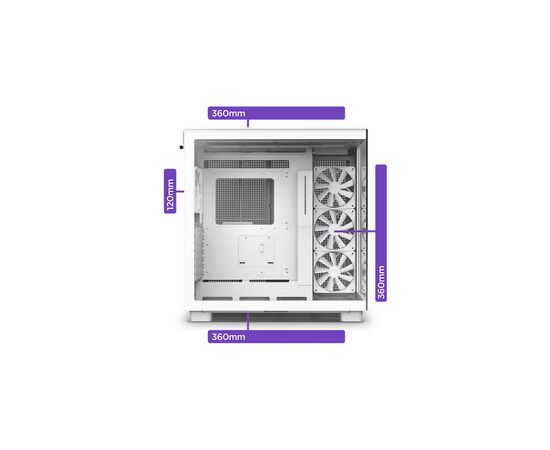 Корпус NZXT H9 Elite Edition White (CM-H91EW-01), изображение 9 Корпус NZXT H9 Elite Edition White (CM-H91EW-01), изображение 9