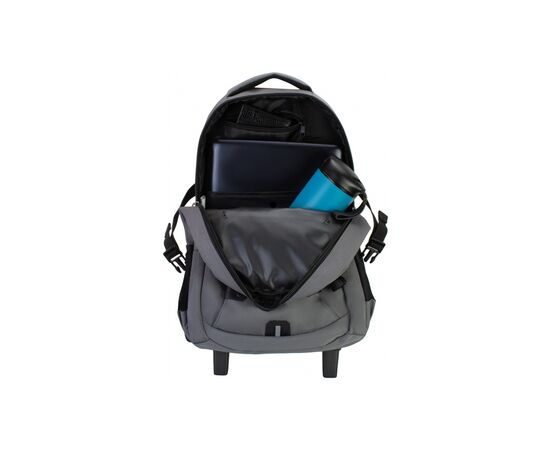 Рюкзак школьный Optima на колесиках 17'' Grey (O97473), изображение 6