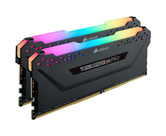 Модуль пам'яті для комп'ютера DDR4 64GB (2x32GB) 3200 MHz Vengeance RGB Pro Corsair (CMW64GX4M2E3200C16), зображення 2 Модуль пам'яті для комп'ютера DDR4 64GB (2x32GB) 3200 MHz Vengeance RGB Pro Corsair (CMW64GX4M2E3200C16), зображення 2