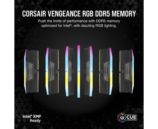 Модуль пам'яті для комп'ютера DDR5 32GB (2x16GB) 5600 MHz Vengeance RGB Corsair (CMH32GX5M2B5600C36K), зображення 8 Модуль пам'яті для комп'ютера DDR5 32GB (2x16GB) 5600 MHz Vengeance RGB Corsair (CMH32GX5M2B5600C36K), зображення 8