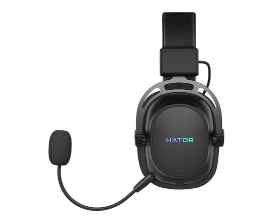 Наушники Hator Hypergang Wireless Tri-mode Black (HTA-850), изображение 2 Наушники Hator Hypergang Wireless Tri-mode Black (HTA-850), изображение 2