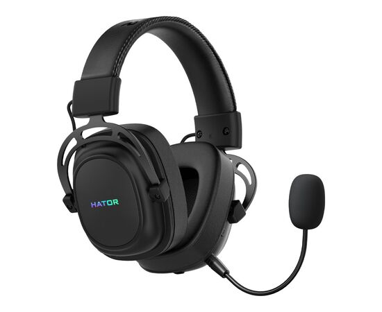 Наушники Hator Hypergang Wireless Tri-mode Black (HTA-850), изображение 3 Наушники Hator Hypergang Wireless Tri-mode Black (HTA-850), изображение 3