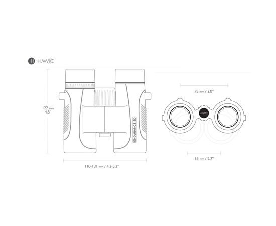 Бінокль Hawke Endurance ED Marine 7x32 Blue (36500) (930229), зображення 3 Бінокль Hawke Endurance ED Marine 7x32 Blue (36500) (930229), зображення 3