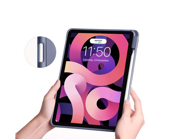 Чехол для планшета BeCover Direct Charge Pen mount Apple Pencil Apple iPad 10.9" 2022 Purple (708501), изображение 3 Чехол для планшета BeCover Direct Charge Pen mount Apple Pencil Apple iPad 10.9" 2022 Purple (708501), изображение 3