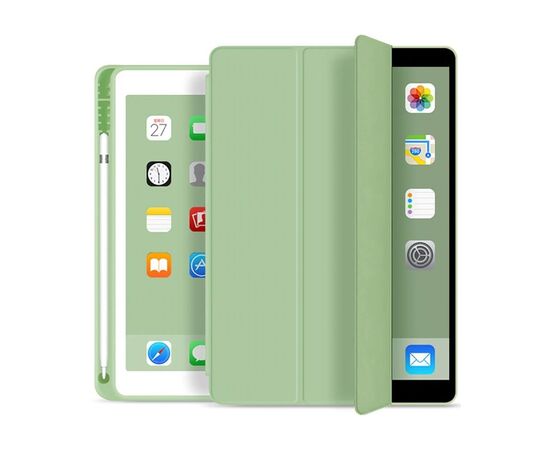 Чехол для планшета BeCover Direct Charge Pen mount Apple Pencil Apple iPad Air 5 (2022) 10.9" Green (708777), изображение 3 Чехол для планшета BeCover Direct Charge Pen mount Apple Pencil Apple iPad Air 5 (2022) 10.9" Green (708777), изображение 3