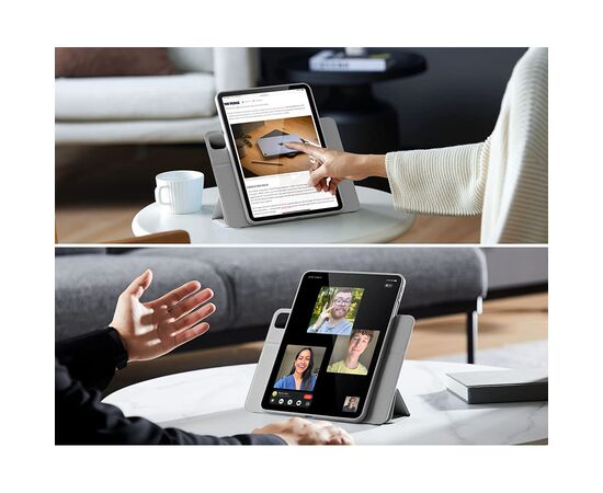 Чехол для планшета BeCover Magnetic 360 Rotating mount Apple Pencil Apple iPad 10.9" 2022 Gray (708505), изображение 4 Чехол для планшета BeCover Magnetic 360 Rotating mount Apple Pencil Apple iPad 10.9" 2022 Gray (708505), изображение 4