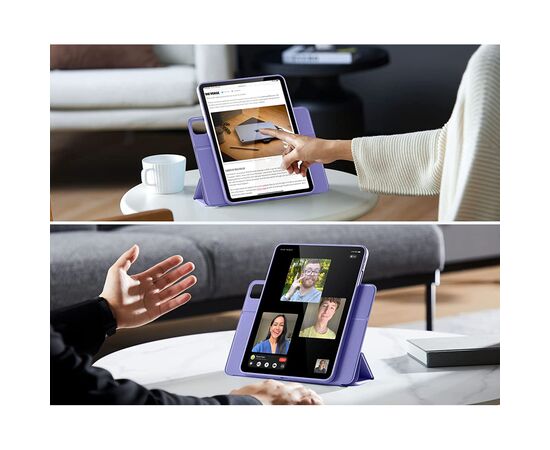 Чохол до планшета BeCover Magnetic 360 Rotating mount Apple Pencil Apple iPad 10.9" 2022 Purple (708508), зображення 4 Чохол до планшета BeCover Magnetic 360 Rotating mount Apple Pencil Apple iPad 10.9" 2022 Purple (708508), зображення 4
