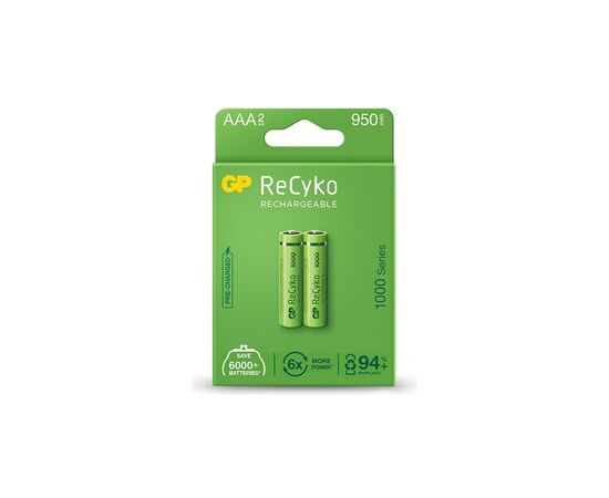 Аккумулятор Gp AAA 100AAAHCE-EB2 ReCyko R03 950mAh * 2 (100AAAHCE / 4891199186554)