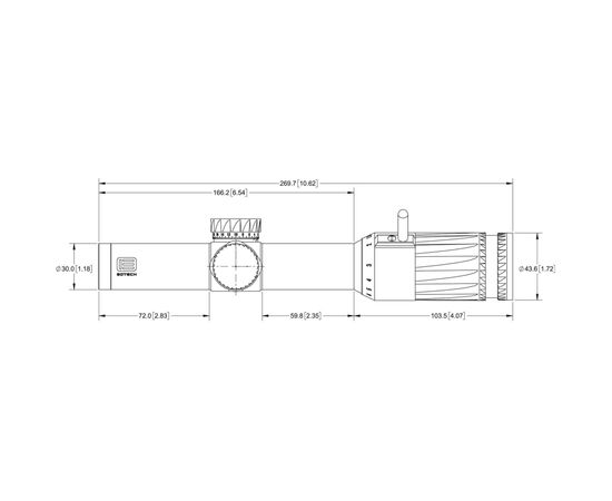 Прицел EOTech Vudu 1-6x24 FFP 30mm SR1 (VDU1-6FFSR1), изображение 4 Прицел EOTech Vudu 1-6x24 FFP 30mm SR1 (VDU1-6FFSR1), изображение 4