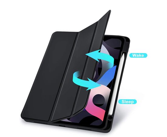 Чехол для планшета BeCover Direct Charge Pen mount Apple Pencil Apple iPad 10.9" 2022 Black (708495), изображение 4 Чехол для планшета BeCover Direct Charge Pen mount Apple Pencil Apple iPad 10.9" 2022 Black (708495), изображение 4