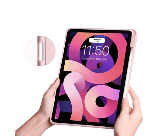 Чехол для планшета BeCover Direct Charge Pen mount Apple Pencil Apple iPad 10.9" 2022 Pink (708500), изображение 3 Чехол для планшета BeCover Direct Charge Pen mount Apple Pencil Apple iPad 10.9" 2022 Pink (708500), изображение 3
