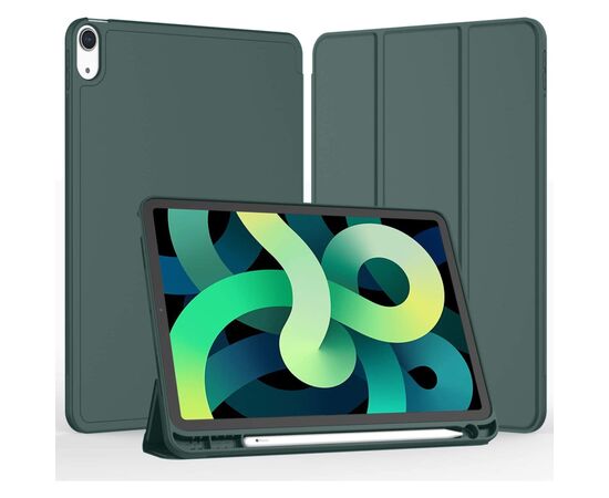 Чохол до планшета BeCover Direct Charge Pen mount Apple Pencil Apple iPad Air 5 (2022) 10.9" Dark Green (708776), зображення 2 Чохол до планшета BeCover Direct Charge Pen mount Apple Pencil Apple iPad Air 5 (2022) 10.9" Dark Green (708776), зображення 2