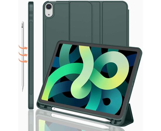 Чохол до планшета BeCover Direct Charge Pen mount Apple Pencil Apple iPad Air 5 (2022) 10.9" Dark Green (708776), зображення 3 Чохол до планшета BeCover Direct Charge Pen mount Apple Pencil Apple iPad Air 5 (2022) 10.9" Dark Green (708776), зображення 3
