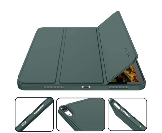 Чохол до планшета BeCover Direct Charge Pen mount Apple Pencil Apple iPad Air 5 (2022) 10.9" Dark Green (708776), зображення 5 Чохол до планшета BeCover Direct Charge Pen mount Apple Pencil Apple iPad Air 5 (2022) 10.9" Dark Green (708776), зображення 5