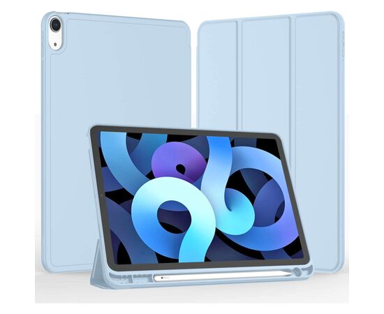 Чехол для планшета BeCover Direct Charge Pen mount Apple Pencil Apple iPad Air 5 (2022) 10.9" Light Blue (708779), изображение 2 Чехол для планшета BeCover Direct Charge Pen mount Apple Pencil Apple iPad Air 5 (2022) 10.9" Light Blue (708779), изображение 2