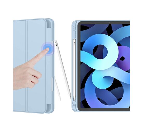 Чехол для планшета BeCover Direct Charge Pen mount Apple Pencil Apple iPad Air 5 (2022) 10.9" Light Blue (708779), изображение 4 Чехол для планшета BeCover Direct Charge Pen mount Apple Pencil Apple iPad Air 5 (2022) 10.9" Light Blue (708779), изображение 4
