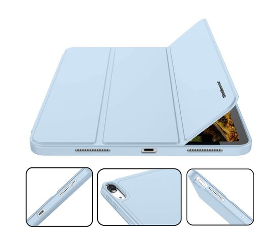 Чехол для планшета BeCover Direct Charge Pen mount Apple Pencil Apple iPad Air 5 (2022) 10.9" Light Blue (708779), изображение 5 Чехол для планшета BeCover Direct Charge Pen mount Apple Pencil Apple iPad Air 5 (2022) 10.9" Light Blue (708779), изображение 5