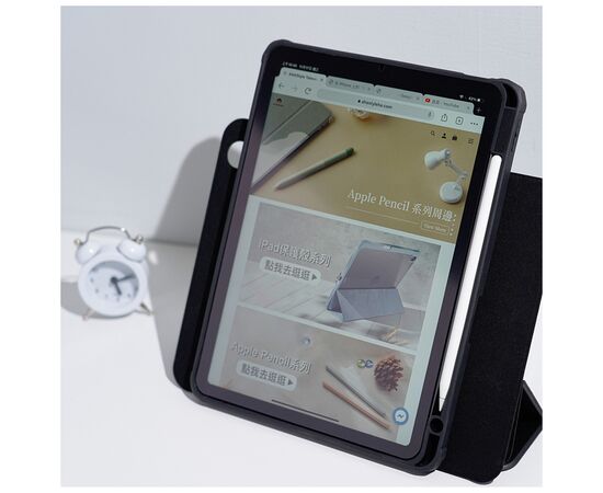 Чехол для планшета BeCover Magnetic 360 Rotating mount Apple Pencil Apple iPad 10.9" 2022 Black (708502), изображение 5 Чехол для планшета BeCover Magnetic 360 Rotating mount Apple Pencil Apple iPad 10.9" 2022 Black (708502), изображение 5