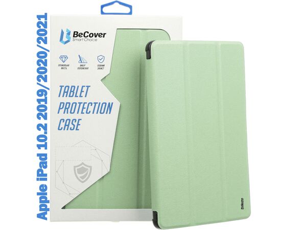 Чохол до планшета BeCover Tri Fold Soft TPU mount Apple Pencil Apple iPad 10.2 2019/2020/2021 Light Green (708458)