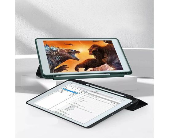 Чехол для планшета BeCover Tri Fold Soft TPU mount Apple Pencil Apple iPad 10.9" 2022 Dark Green (708460), изображение 4 Чехол для планшета BeCover Tri Fold Soft TPU mount Apple Pencil Apple iPad 10.9" 2022 Dark Green (708460), изображение 4