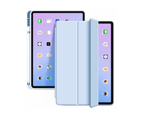 Чехол для планшета BeCover Tri Fold Soft TPU mount Apple Pencil Apple iPad 10.9" 2022 Light Blue (708464), изображение 2 Чехол для планшета BeCover Tri Fold Soft TPU mount Apple Pencil Apple iPad 10.9" 2022 Light Blue (708464), изображение 2