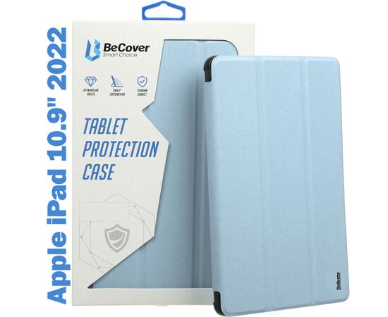 Чехол для планшета BeCover Tri Fold Soft TPU mount Apple Pencil Apple iPad 10.9" 2022 Light Blue (708464)