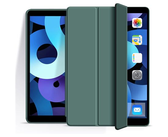 Чехол для планшета BeCover Tri Fold Soft TPU Silicone Apple iPad 10.9" 2022 Dark Green (708519), изображение 2 Чехол для планшета BeCover Tri Fold Soft TPU Silicone Apple iPad 10.9" 2022 Dark Green (708519), изображение 2